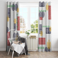 Vintage Lapita Window Curtain Iconic Double Face Pattern LT05 - Polynesian Pride