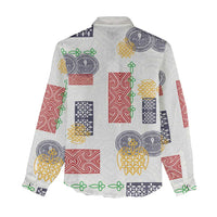Vintage Lapita Women Casual Shirt Iconic Double Face Pattern LT05 - Polynesian Pride