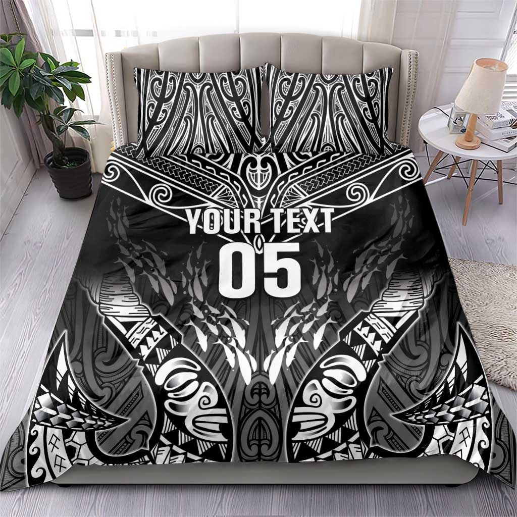 Custom New Zealand Fishing Bedding Set Aotearoa Maori Koru LT05 - Polynesian Pride