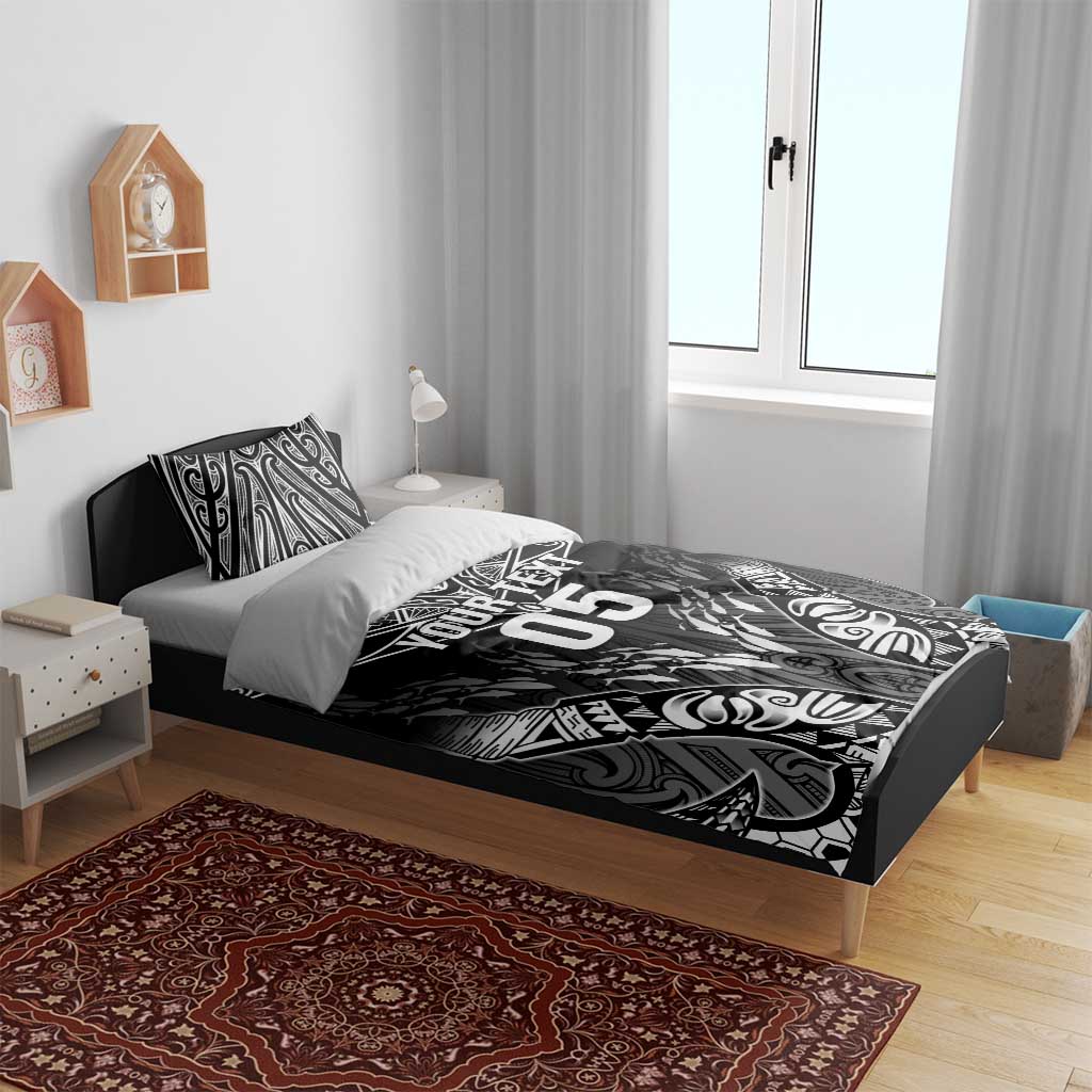 Custom New Zealand Fishing Bedding Set Aotearoa Maori Koru LT05 - Polynesian Pride