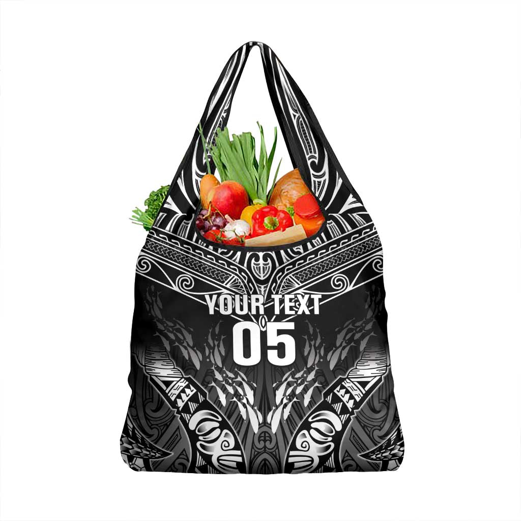 Custom New Zealand Fishing Grocery Bag Aotearoa Maori Koru LT05 1-pack One Size Black - Polynesian Pride