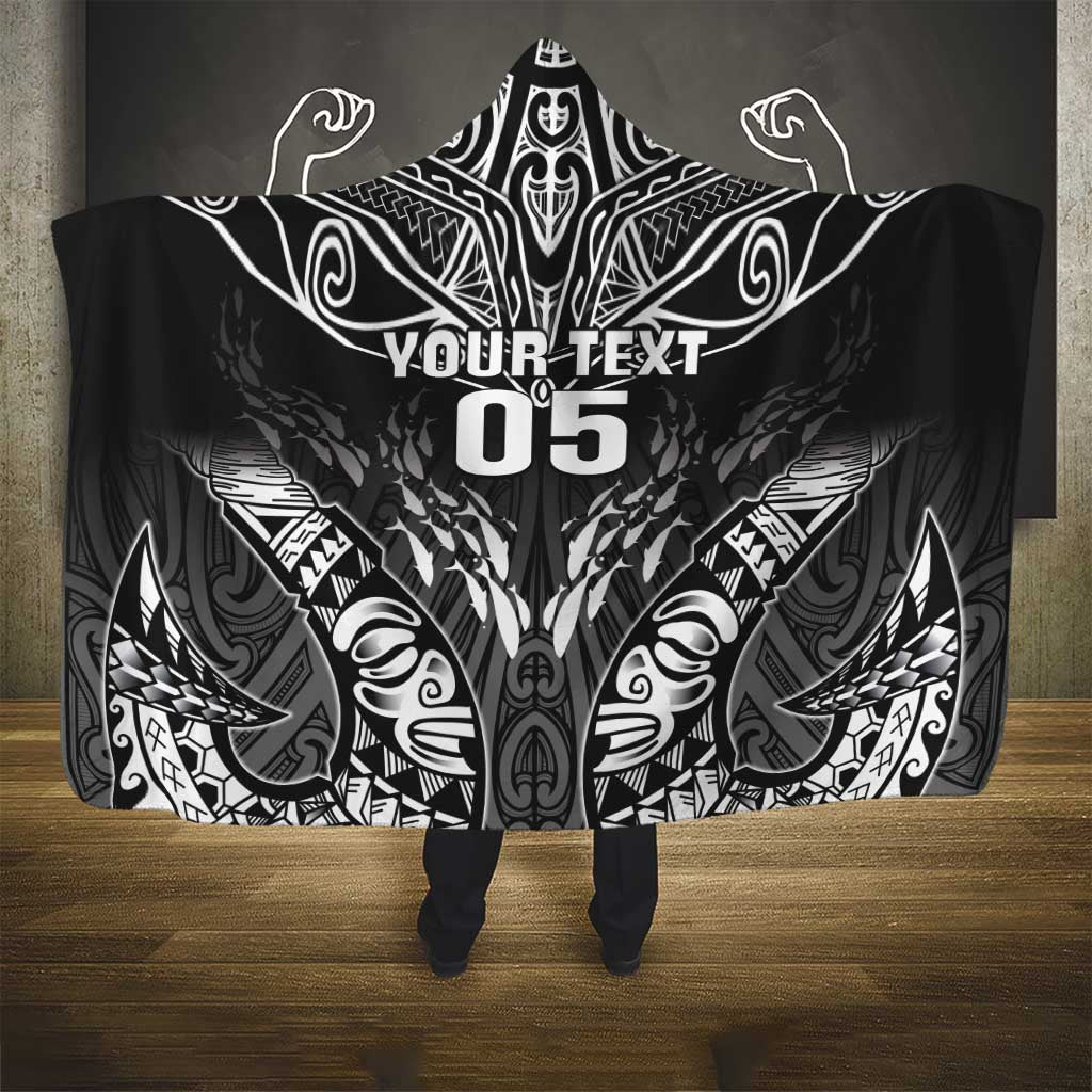 Custom New Zealand Fishing Hooded Blanket Aotearoa Maori Koru LT05 - Polynesian Pride