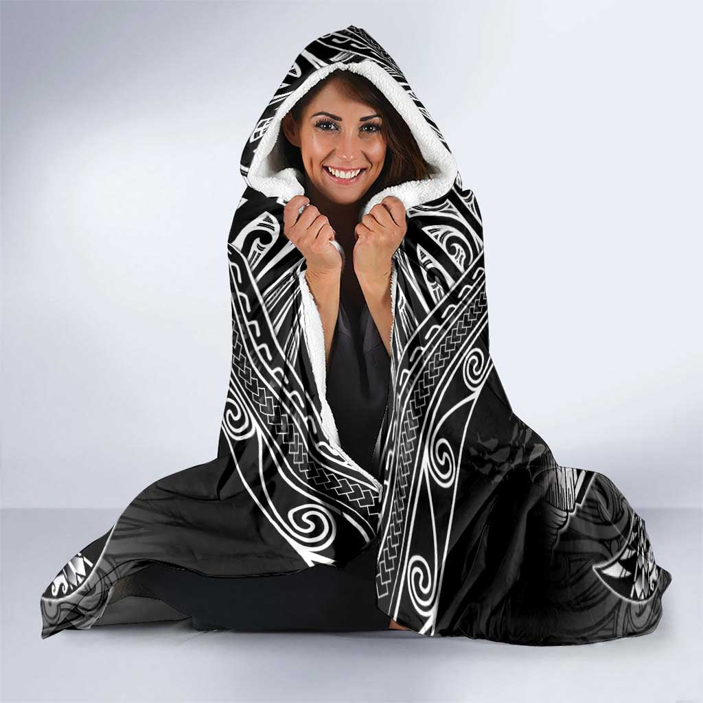 Custom New Zealand Fishing Hooded Blanket Aotearoa Maori Koru LT05 - Polynesian Pride
