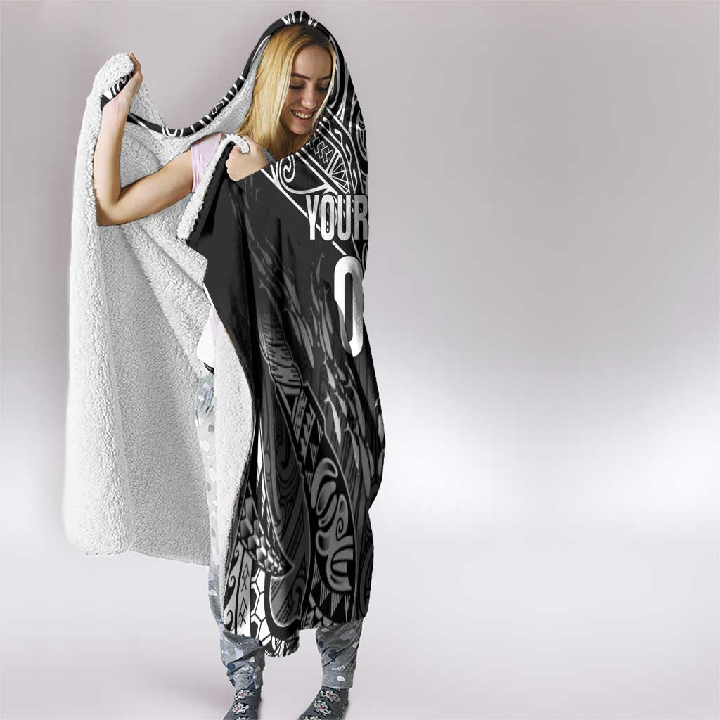 Custom New Zealand Fishing Hooded Blanket Aotearoa Maori Koru LT05 - Polynesian Pride