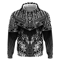 Custom New Zealand Fishing Hoodie Aotearoa Maori Koru LT05 Pullover Hoodie Black - Polynesian Pride