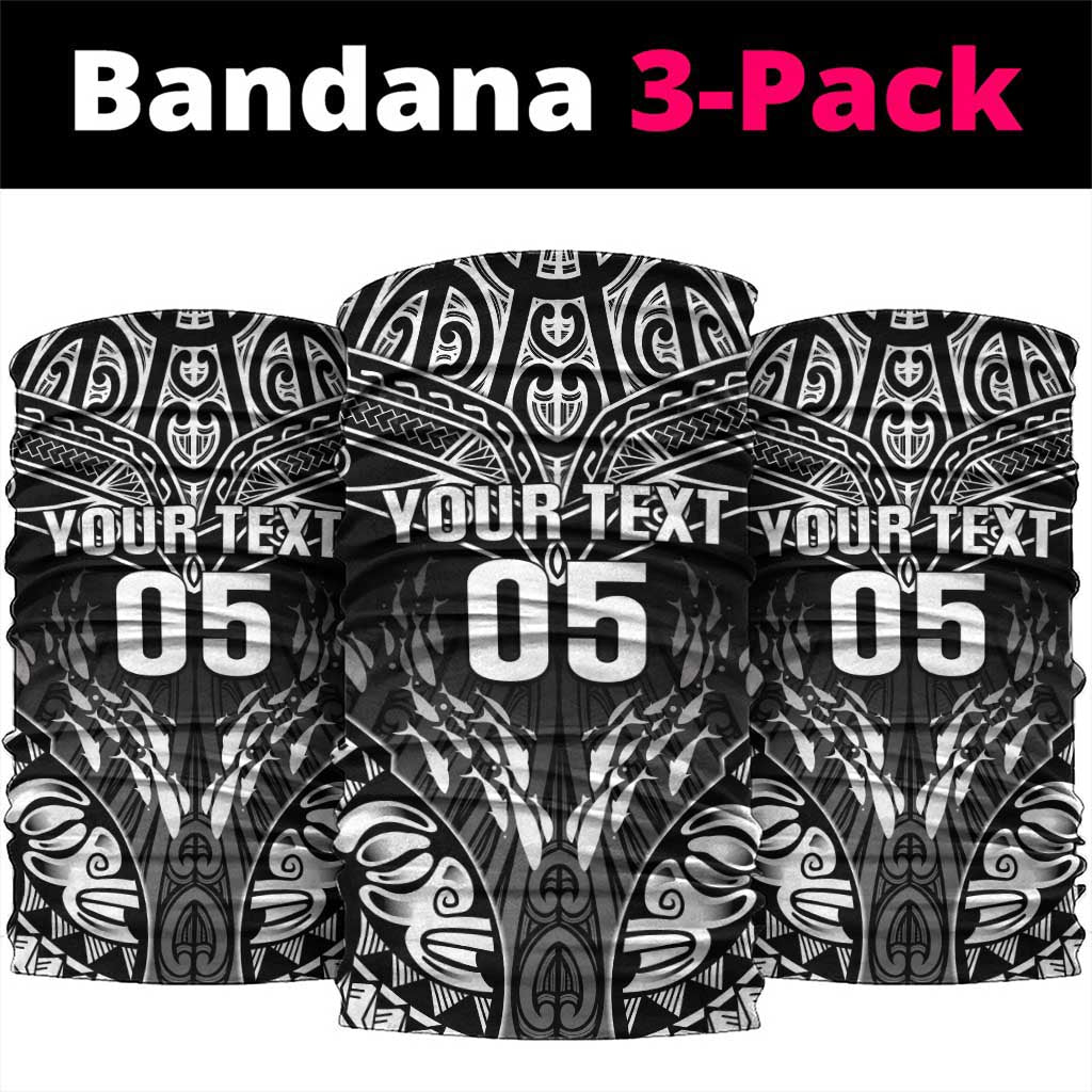 Custom New Zealand Fishing Neck Gaiter Aotearoa Maori Koru LT05 package One Size: 25*50cm Black - Polynesian Pride