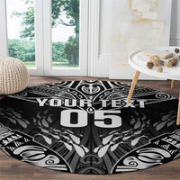 Custom New Zealand Fishing Round Carpet Aotearoa Maori Koru LT05 - Polynesian Pride