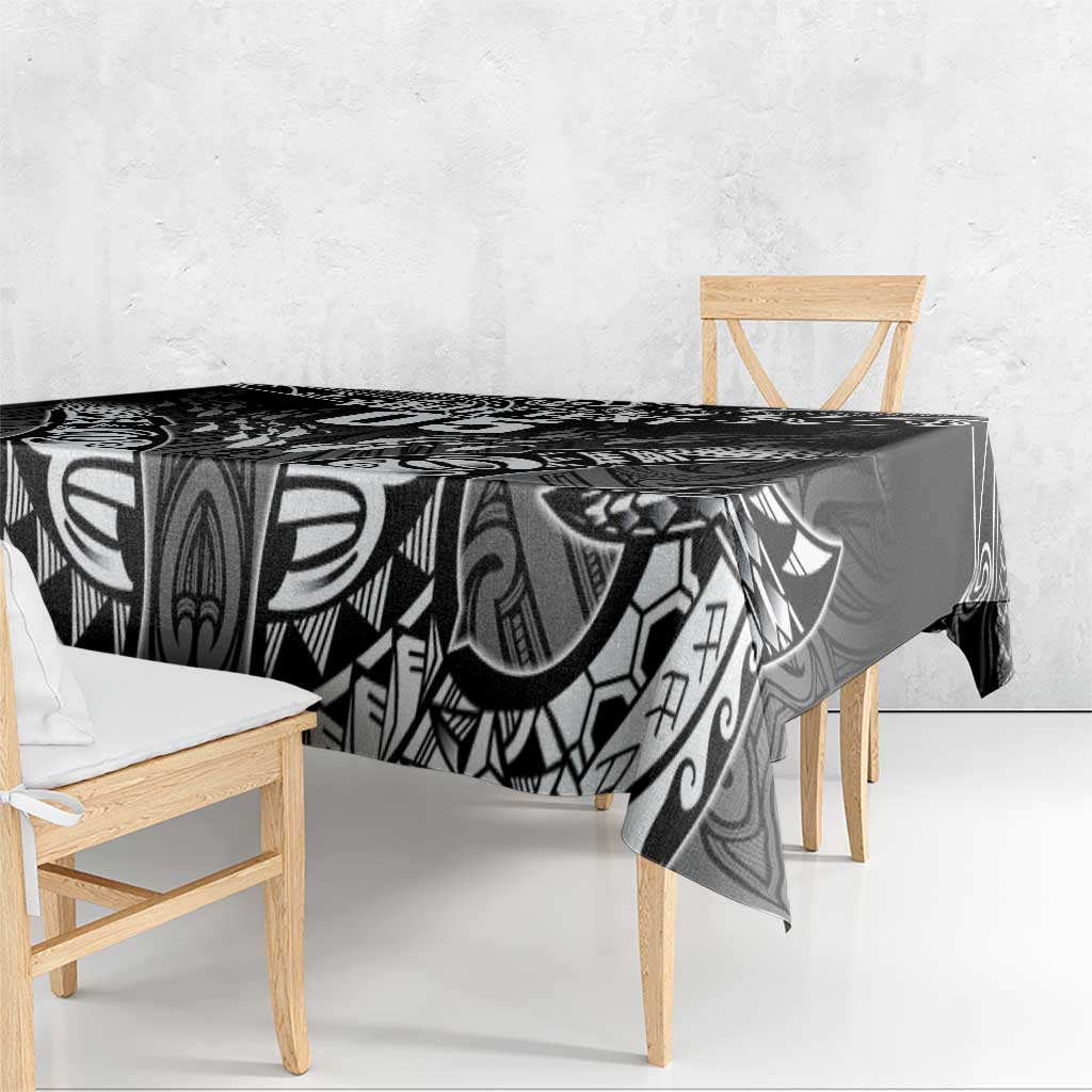 Custom New Zealand Fishing Tablecloth Aotearoa Maori Koru LT05 - Polynesian Pride