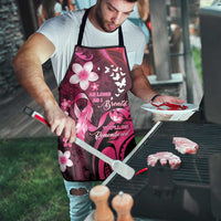 Memorial Breast Cancer Awareness Apron Plumeria Floral Tribal Pattern LT05 - Polynesian Pride
