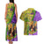 Personalised Hawaii Mardi Gras Couples Matching Tank Maxi Dress and Hawaiian Shirt Polynesian Pattern With Glitter Style LT05 - Polynesian Pride