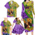 Personalised Hawaii Mardi Gras Family Matching Long Sleeve Bodycon Dress and Hawaiian Shirt Polynesian Pattern With Glitter Style LT05 - Polynesian Pride