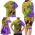 Personalised Hawaii Mardi Gras Family Matching Long Sleeve Bodycon Dress and Hawaiian Shirt Polynesian Pattern With Glitter Style LT05 - Polynesian Pride