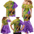 Personalised Hawaii Mardi Gras Family Matching Mermaid Dress and Hawaiian Shirt Polynesian Pattern With Glitter Style LT05 - Polynesian Pride