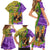 Personalised Hawaii Mardi Gras Family Matching Short Sleeve Bodycon Dress and Hawaiian Shirt Polynesian Pattern With Glitter Style LT05 - Polynesian Pride