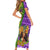 Personalised Hawaii Mardi Gras Family Matching Short Sleeve Bodycon Dress and Hawaiian Shirt Polynesian Pattern With Glitter Style LT05 - Polynesian Pride