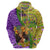 Personalised Hawaii Mardi Gras Hoodie Polynesian Pattern With Glitter Style LT05 - Polynesian Pride