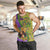 Personalised Hawaii Mardi Gras Men Tank Top Polynesian Pattern With Glitter Style LT05 Yellow - Polynesian Pride