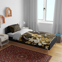 Hawaii Ukulele Bedding Set Polynesian Pattern Mix Hibiscus Gold Version LT05 - Polynesian Pride