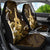 Hawaii Ukulele Car Seat Cover Polynesian Pattern Mix Hibiscus Gold Version