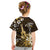 Hawaii Ukulele Kid T Shirt Polynesian Pattern Mix Hibiscus Gold Version LT05