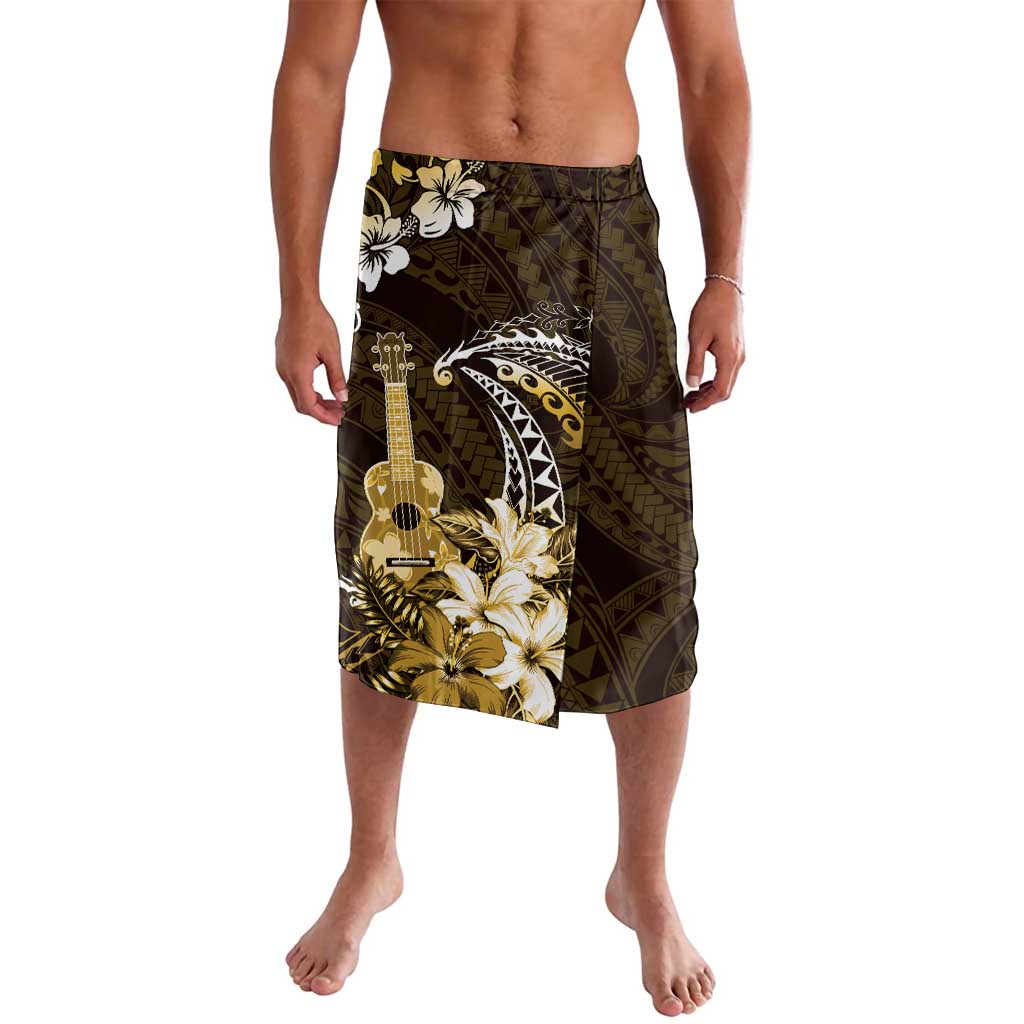 Hawaii Ukulele Lavalava Polynesian Pattern Mix Hibiscus Gold Version LT05 Gold - Polynesian Pride
