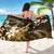 Hawaii Ukulele Sarong Polynesian Pattern Mix Hibiscus Gold Version