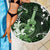 Hawaii Ukulele Beach Blanket Polynesian Pattern Mix Hibiscus Green Version