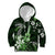 Hawaii Ukulele Kid Hoodie Polynesian Pattern Mix Hibiscus Green Version LT05