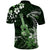 Hawaii Ukulele Polo Shirt Polynesian Pattern Mix Hibiscus Green Version LT05