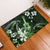 Hawaii Ukulele Rubber Doormat Polynesian Pattern Mix Hibiscus Green Version