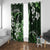 Hawaii Ukulele Window Curtain Polynesian Pattern Mix Hibiscus Green Version