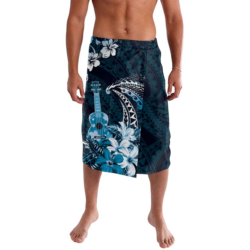 Hawaii Ukulele Lavalava Polynesian Pattern Mix Hibiscus Blue Version LT05 Blue - Polynesian Pride