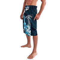 Hawaii Ukulele Lavalava Polynesian Pattern Mix Hibiscus Blue Version LT05 - Polynesian Pride