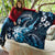 Hawaii Ukulele Quilt Polynesian Pattern Mix Hibiscus Blue Version