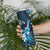 Hawaii Ukulele Skinny Tumbler Polynesian Pattern Mix Hibiscus Blue Version