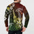 Hawaii Ukulele Button Sweatshirt Polynesian Pattern Mix Hibiscus Reggae Version LT05