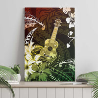 Hawaii Ukulele Canvas Wall Art Polynesian Pattern Mix Hibiscus Reggae Version LT05 - Polynesian Pride
