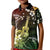 Hawaii Ukulele Kid Polo Shirt Polynesian Pattern Mix Hibiscus Reggae Version LT05