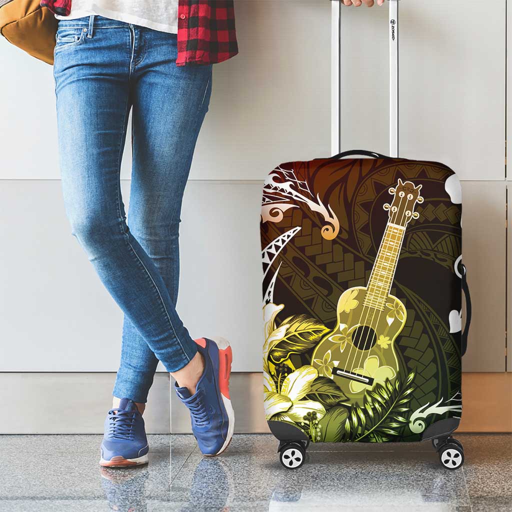 Hawaii Ukulele Luggage Cover Polynesian Pattern Mix Hibiscus Reggae Version LT05 - Polynesian Pride