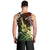 Hawaii Ukulele Men Tank Top Polynesian Pattern Mix Hibiscus Reggae Version LT05