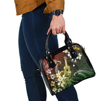 Hawaii Ukulele Shoulder Handbag Polynesian Pattern Mix Hibiscus Reggae Version LT05 - Polynesian Pride