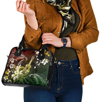 Hawaii Ukulele Shoulder Handbag Polynesian Pattern Mix Hibiscus Reggae Version LT05 - Polynesian Pride