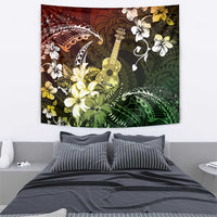 Hawaii Ukulele Tapestry Polynesian Pattern Mix Hibiscus Reggae Version LT05 - Polynesian Pride