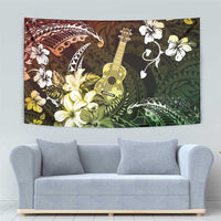 Hawaii Ukulele Tapestry Polynesian Pattern Mix Hibiscus Reggae Version LT05 - Polynesian Pride