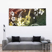 Hawaii Ukulele Tapestry Polynesian Pattern Mix Hibiscus Reggae Version LT05 - Polynesian Pride