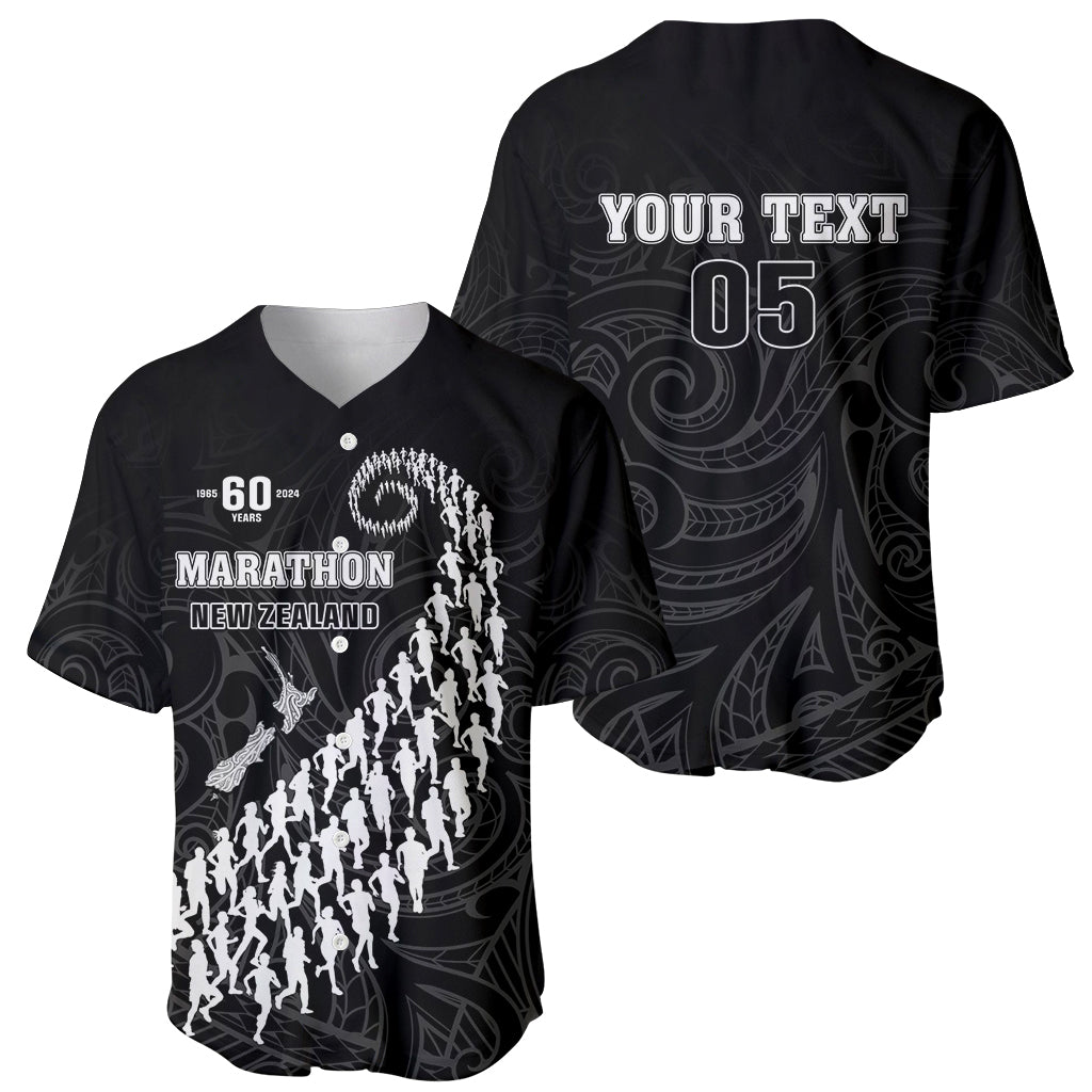 Custom New Zealand Marathon Baseball Jersey Maori Style LT05 - Polynesian Pride
