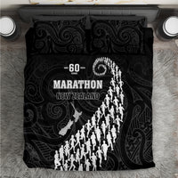 New Zealand Marathon Beach Blanket Maori Style LT05 Black - Polynesian Pride