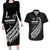 Custom New Zealand Marathon Couples Matching Long Sleeve Bodycon Dress and Hawaiian Shirt Maori Style