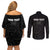 Custom New Zealand Marathon Couples Matching Off Shoulder Short Dress and Long Sleeve Button Shirt Maori Style