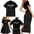 Custom New Zealand Marathon Family Matching Short Sleeve Bodycon Dress and Hawaiian Shirt Maori Style